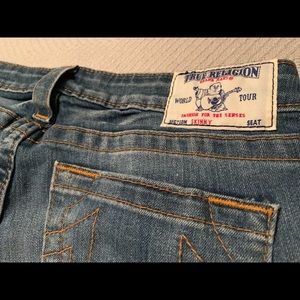 True Religion lightly distressed skinny jeans